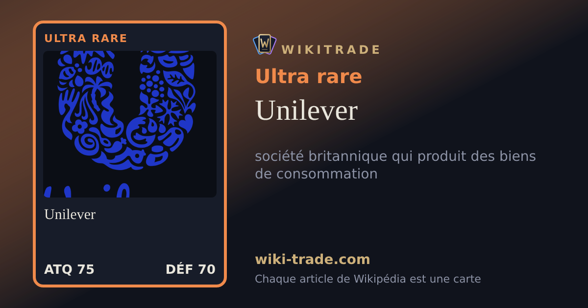 Unilever — carte Ultra rare