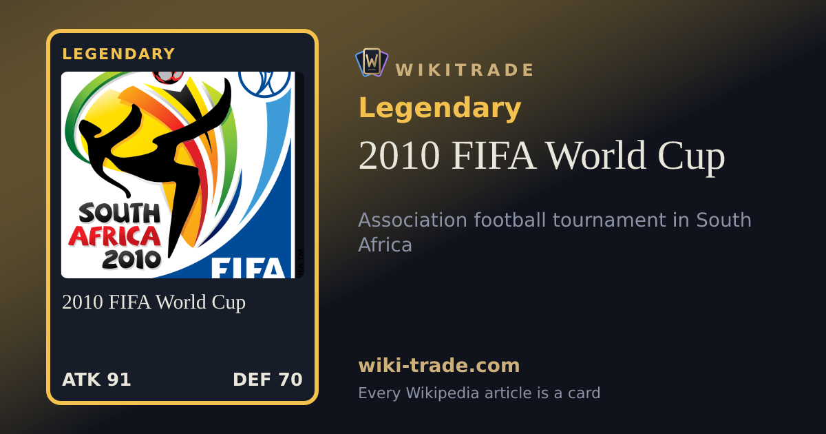 2010 FIFA World Cup — Legendary card