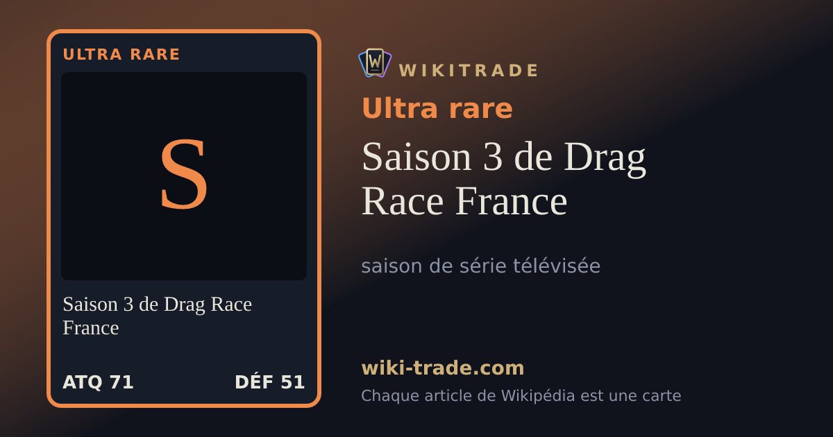 Saison 3 de Drag Race France — carte Ultra rare