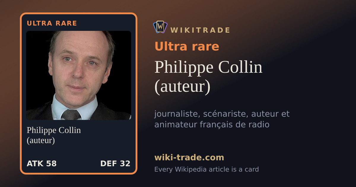 Philippe Collin (auteur) — Ultra rare card