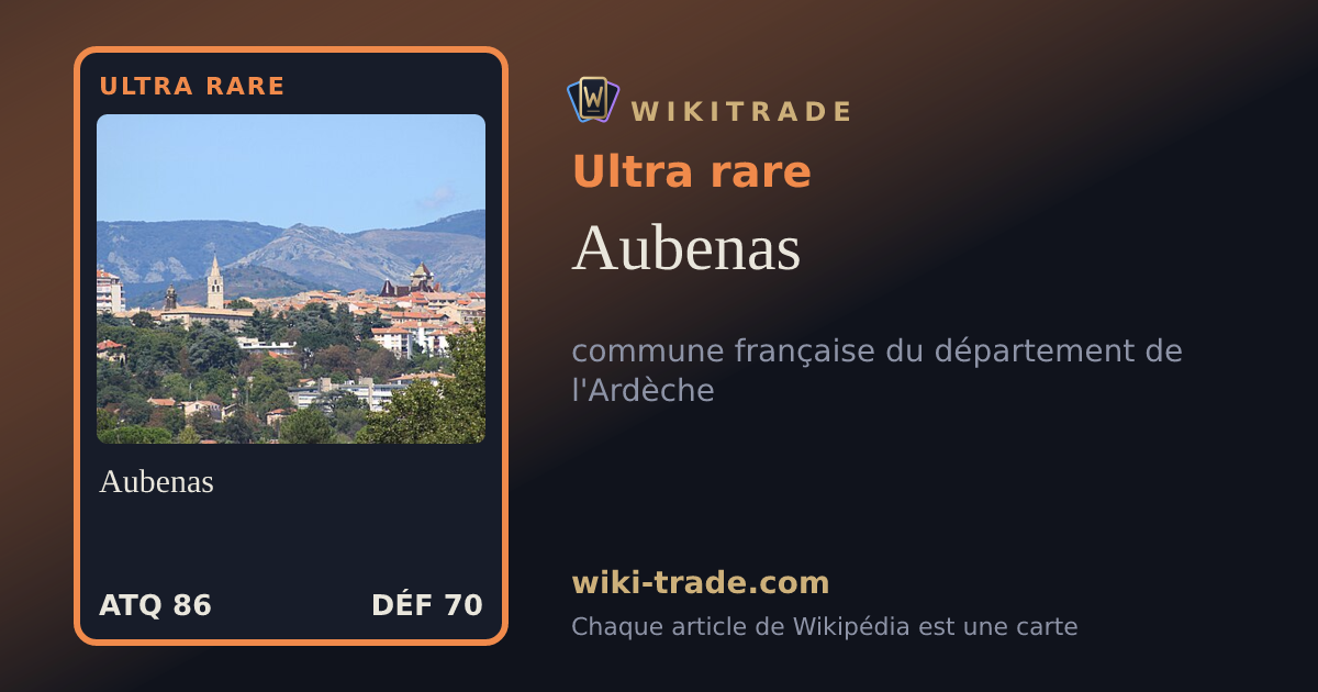 Aubenas — carte Ultra rare