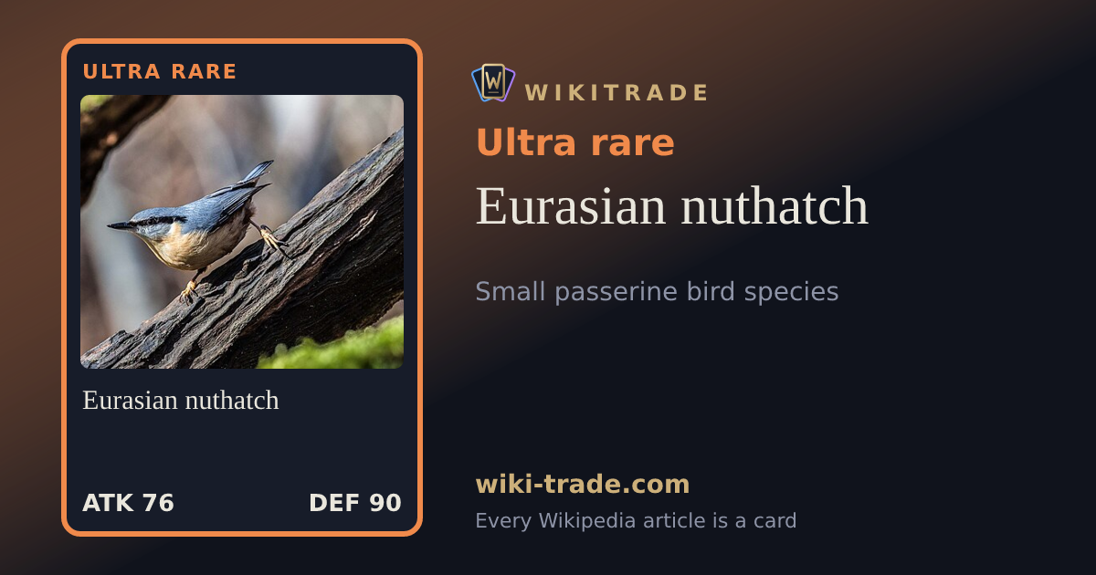 Eurasian nuthatch — Ultra rare card
