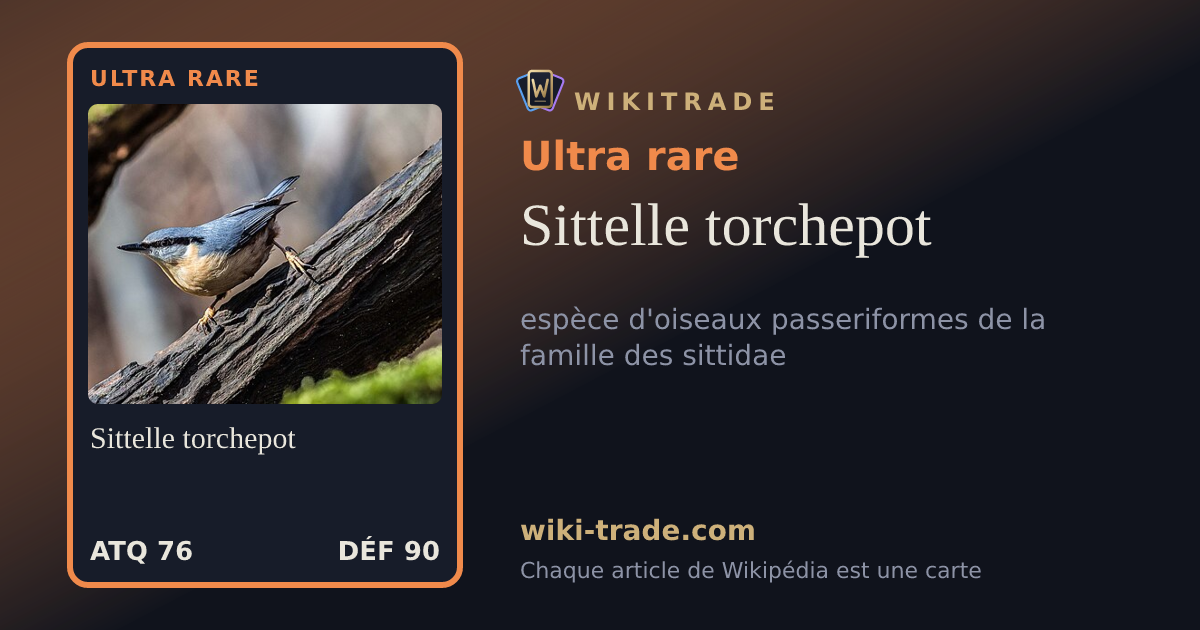 Sittelle torchepot — carte Ultra rare
