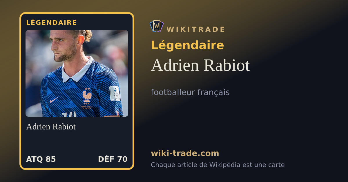 Adrien Rabiot — carte Légendaire