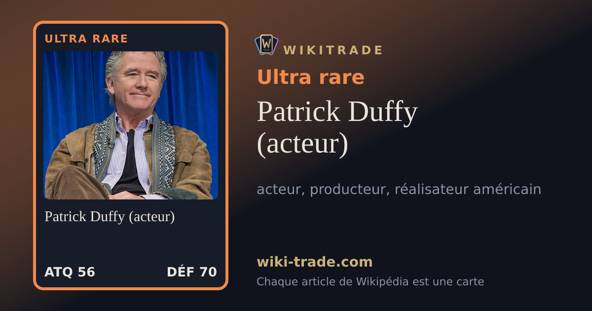 Patrick Duffy (acteur) — carte Ultra rare