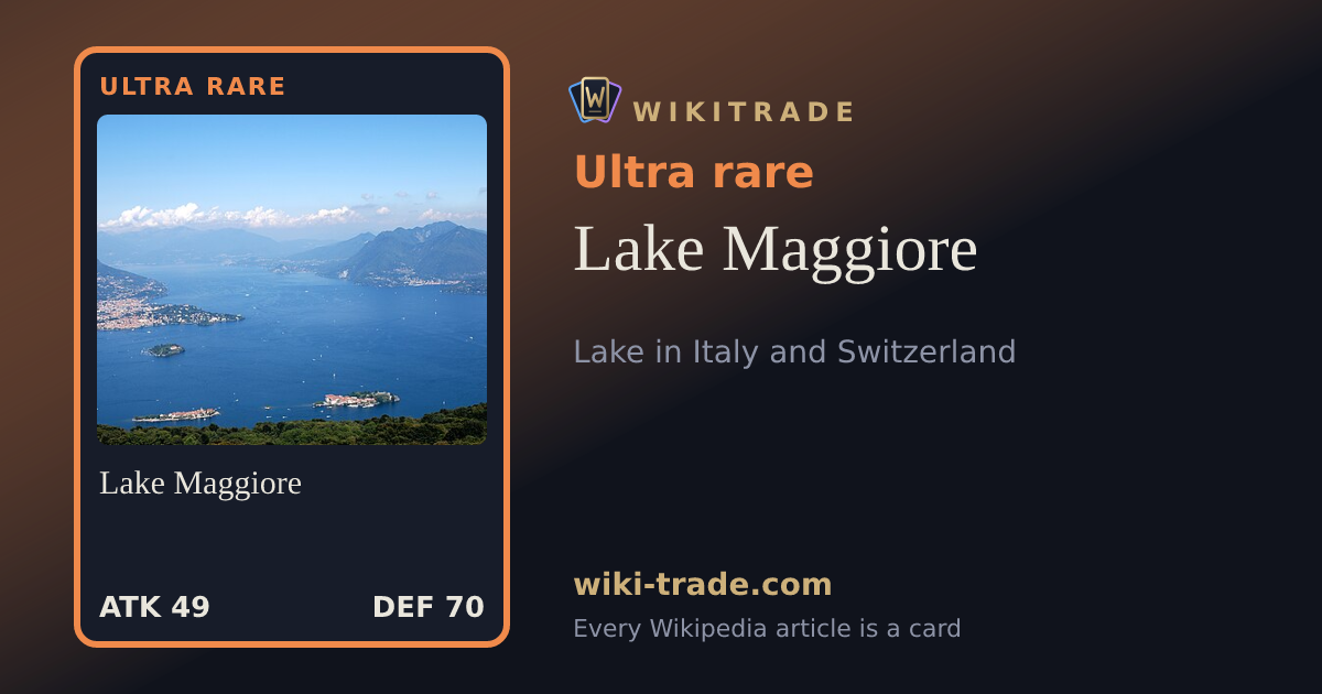 Lake Maggiore — Ultra rare card