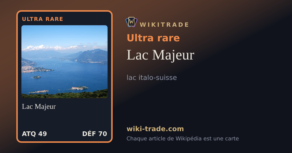 Lac Majeur — carte Ultra rare