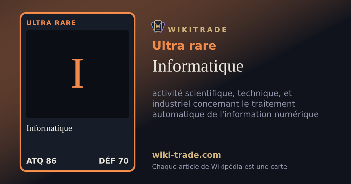 Informatique — carte Ultra rare