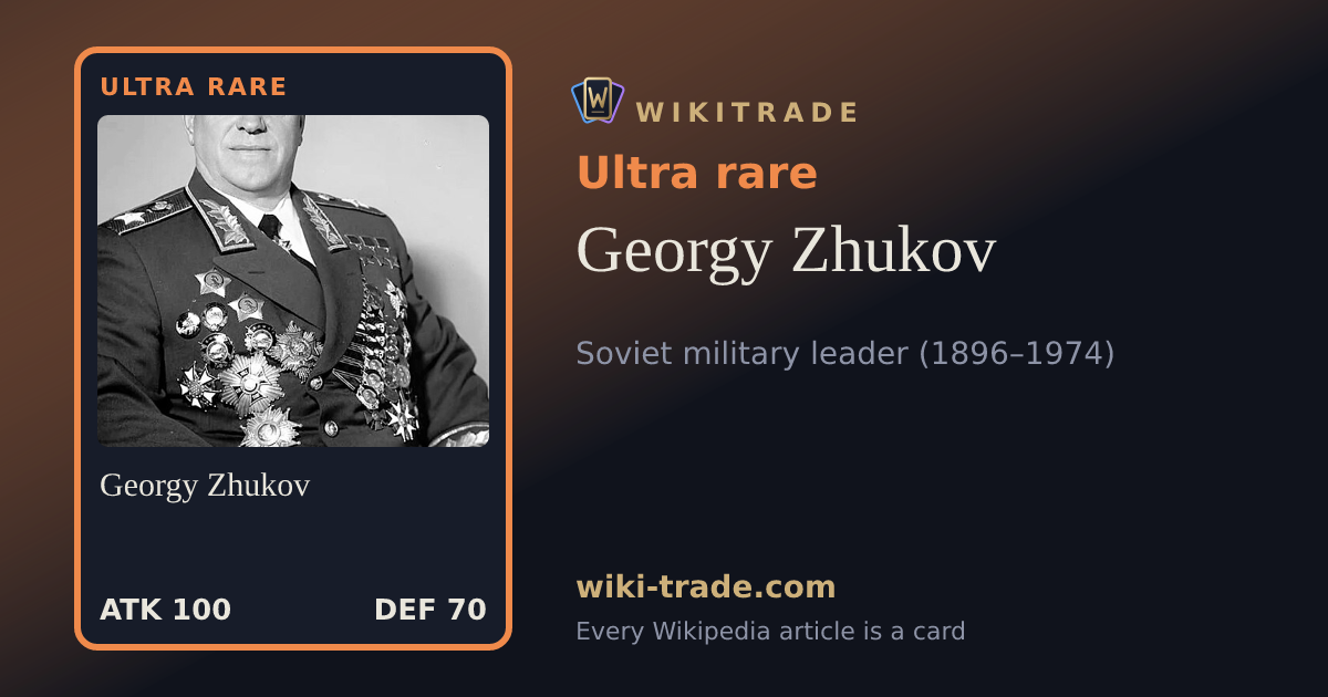 Georgy Zhukov — Ultra rare card