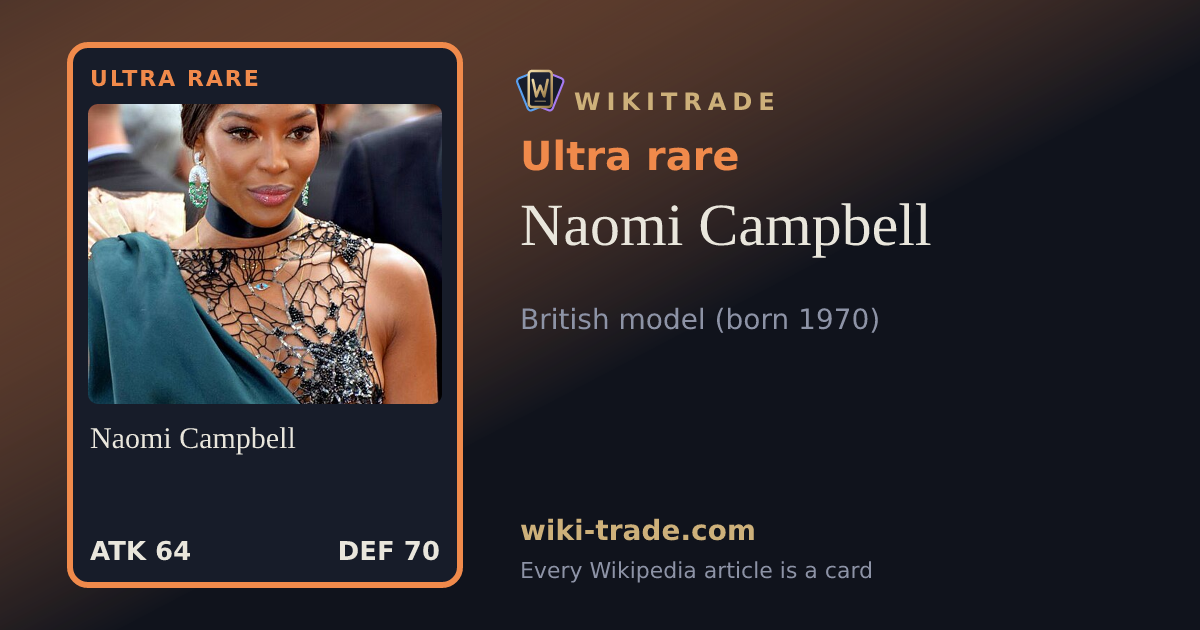 Naomi Campbell — Ultra rare card