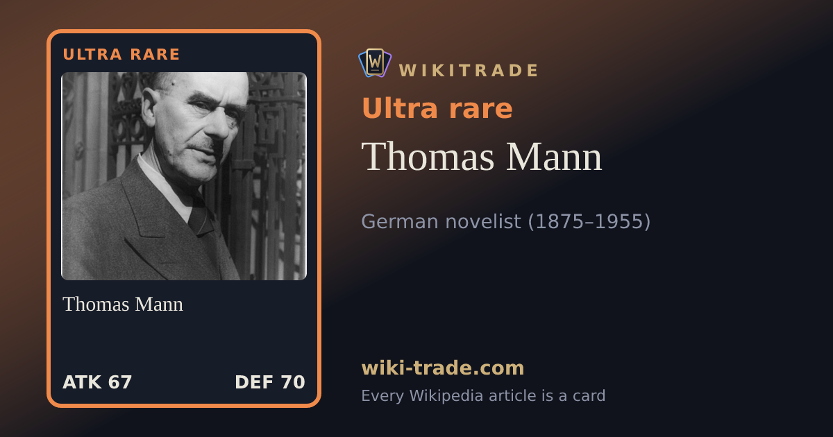 Thomas Mann — Ultra rare card