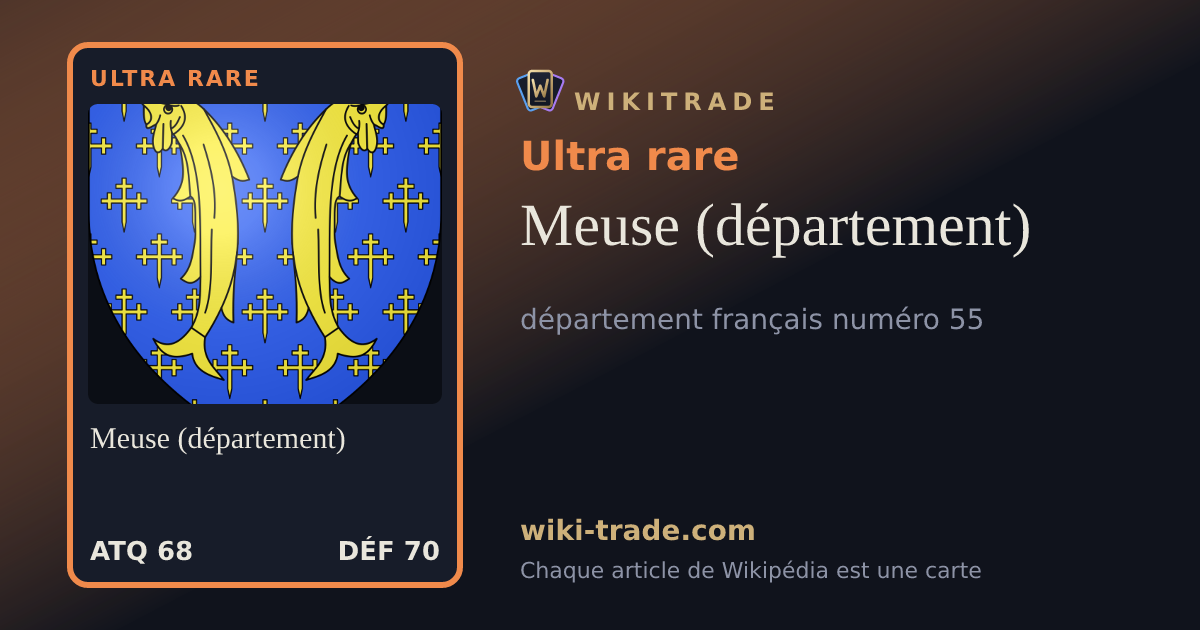 Meuse (département) — carte Ultra rare