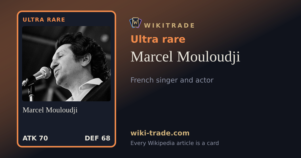 Marcel Mouloudji — Ultra rare card