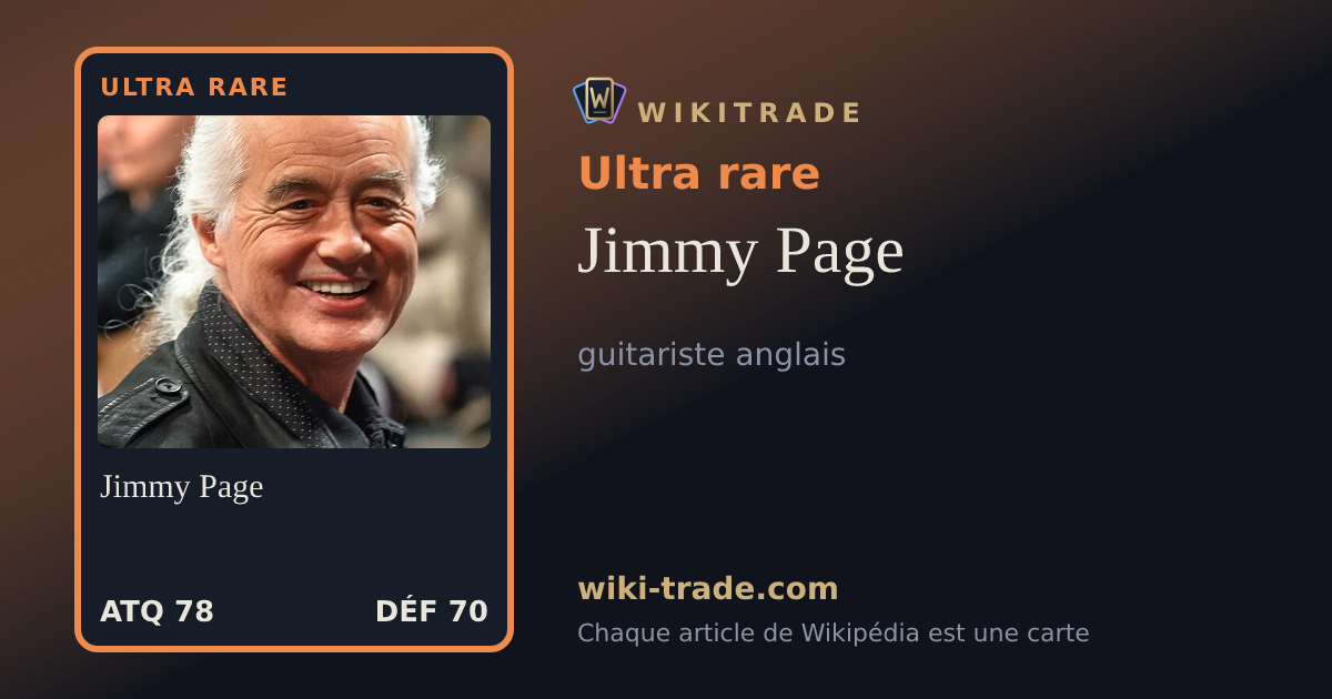 Jimmy Page — carte Ultra rare