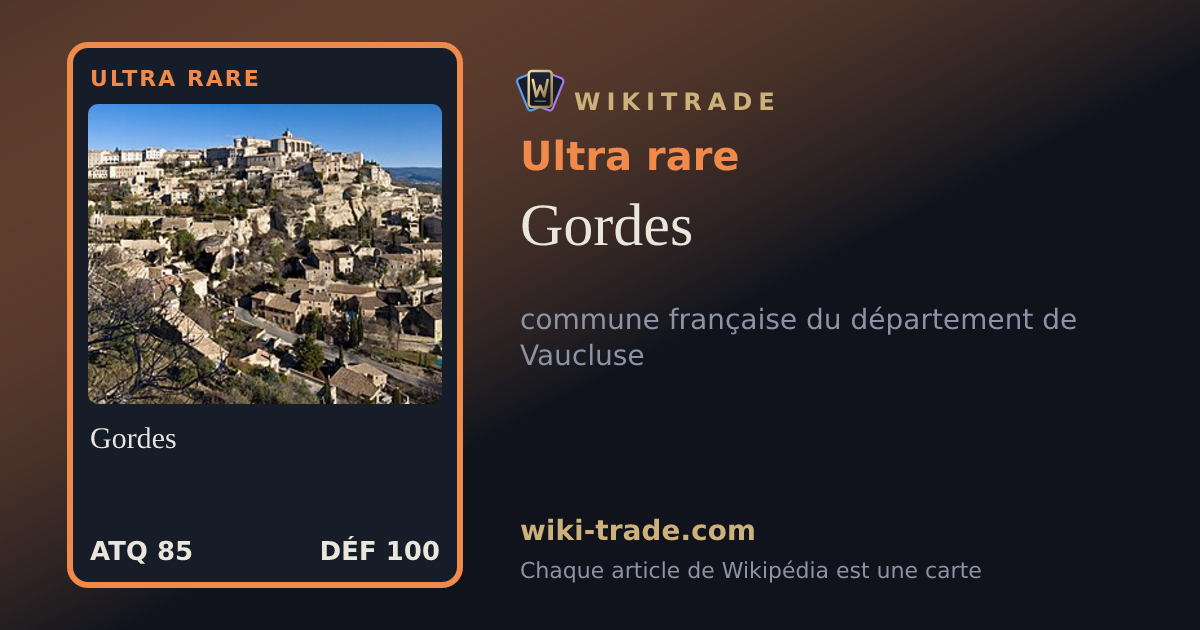 Gordes — carte Ultra rare