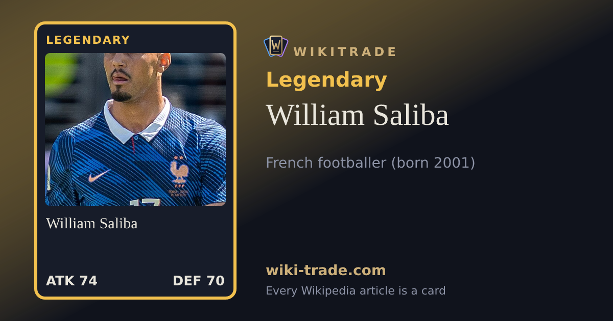 William Saliba — Legendary card