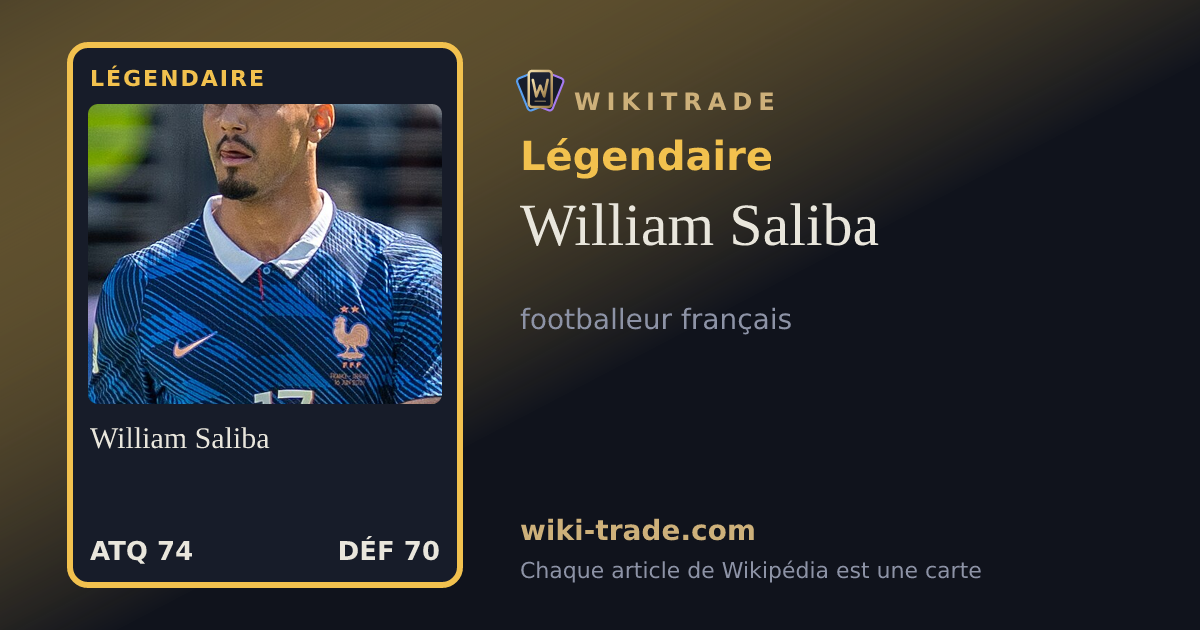 William Saliba — carte Légendaire