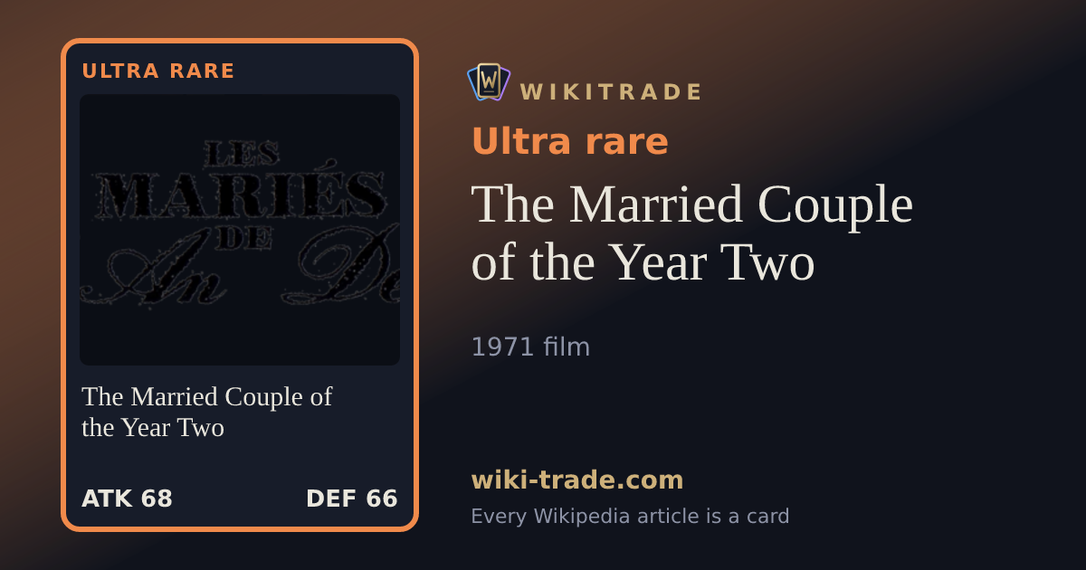 The Married Couple of the Year Two — Ultra rare card