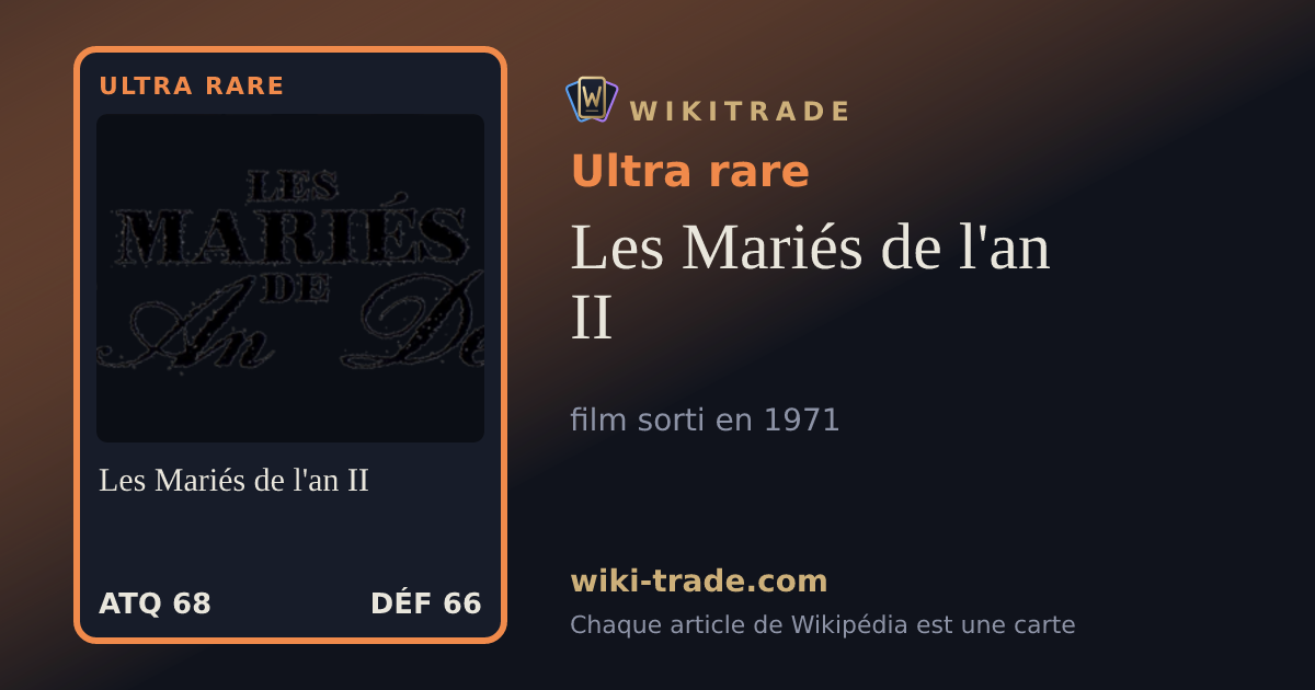 Les Mariés de l'an II — carte Ultra rare