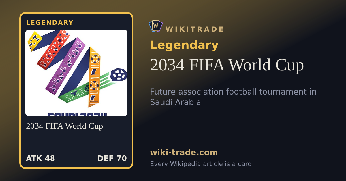2034 FIFA World Cup — Legendary card