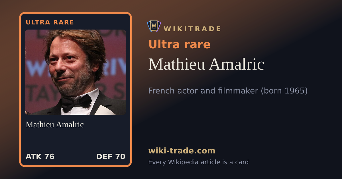 Mathieu Amalric — Ultra rare card