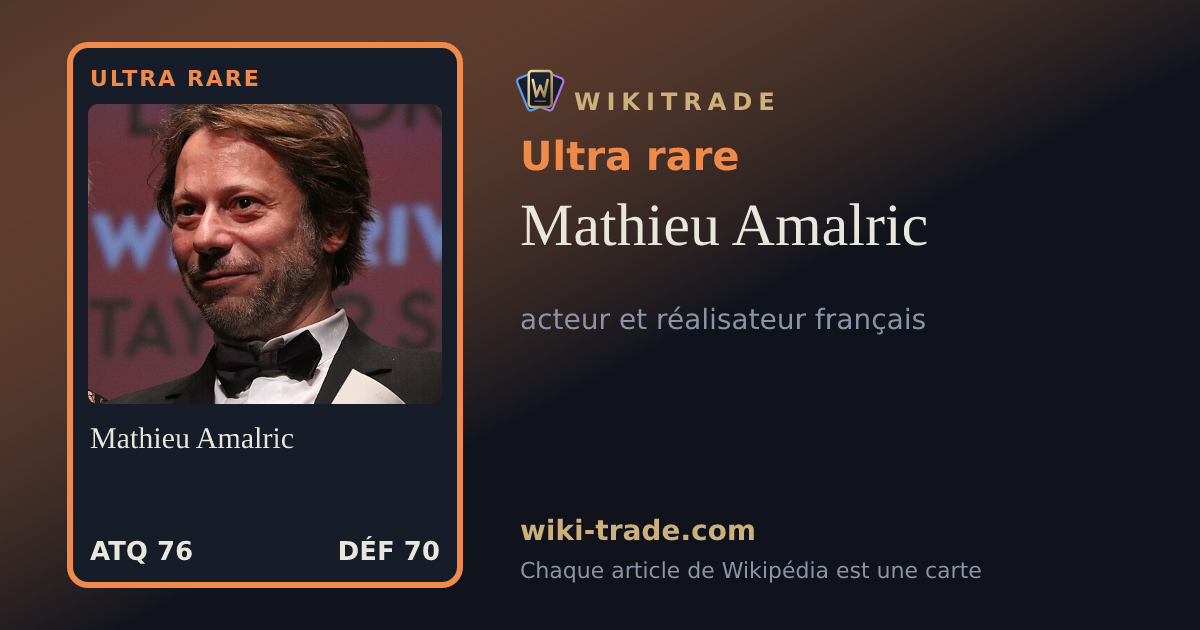 Mathieu Amalric — carte Ultra rare