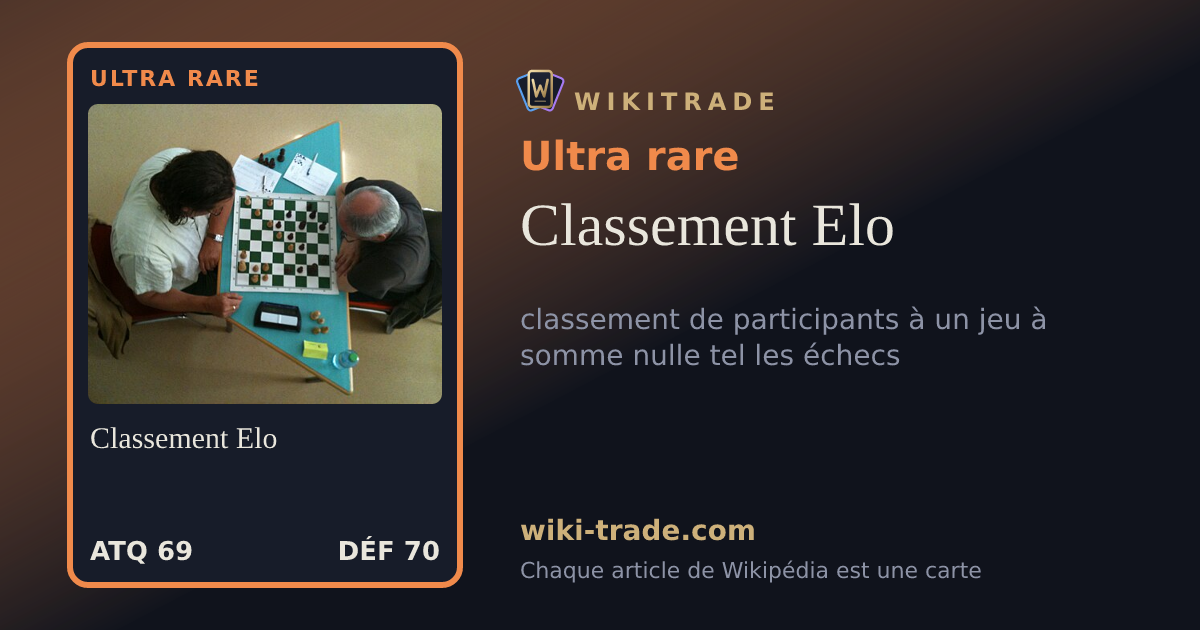 Classement Elo — carte Ultra rare