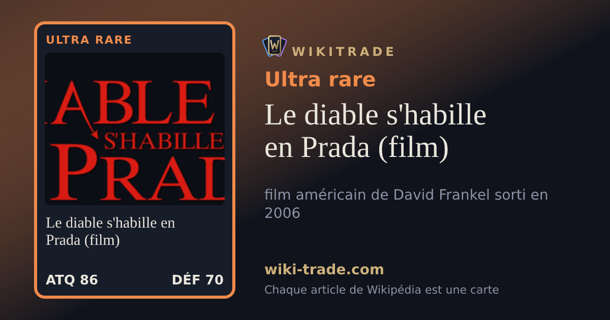 Le diable s'habille en Prada (film) — carte Ultra rare