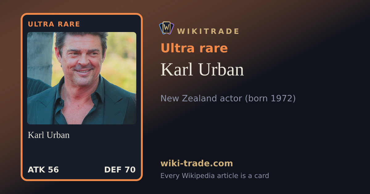 Karl Urban — Ultra rare card