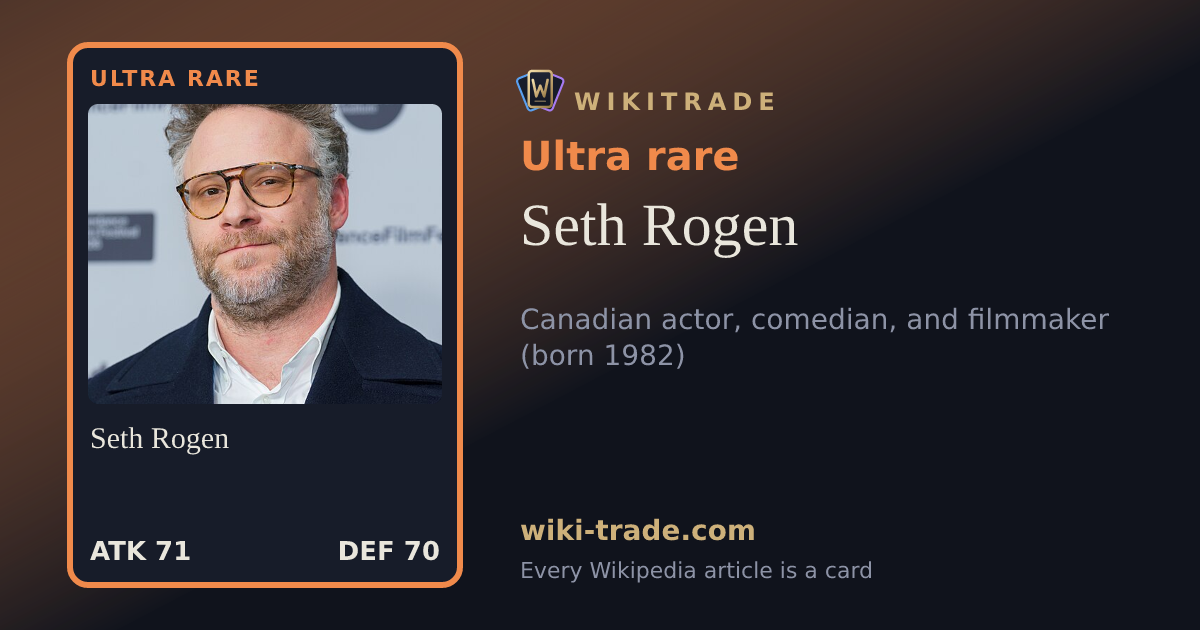 Seth Rogen — Ultra rare card