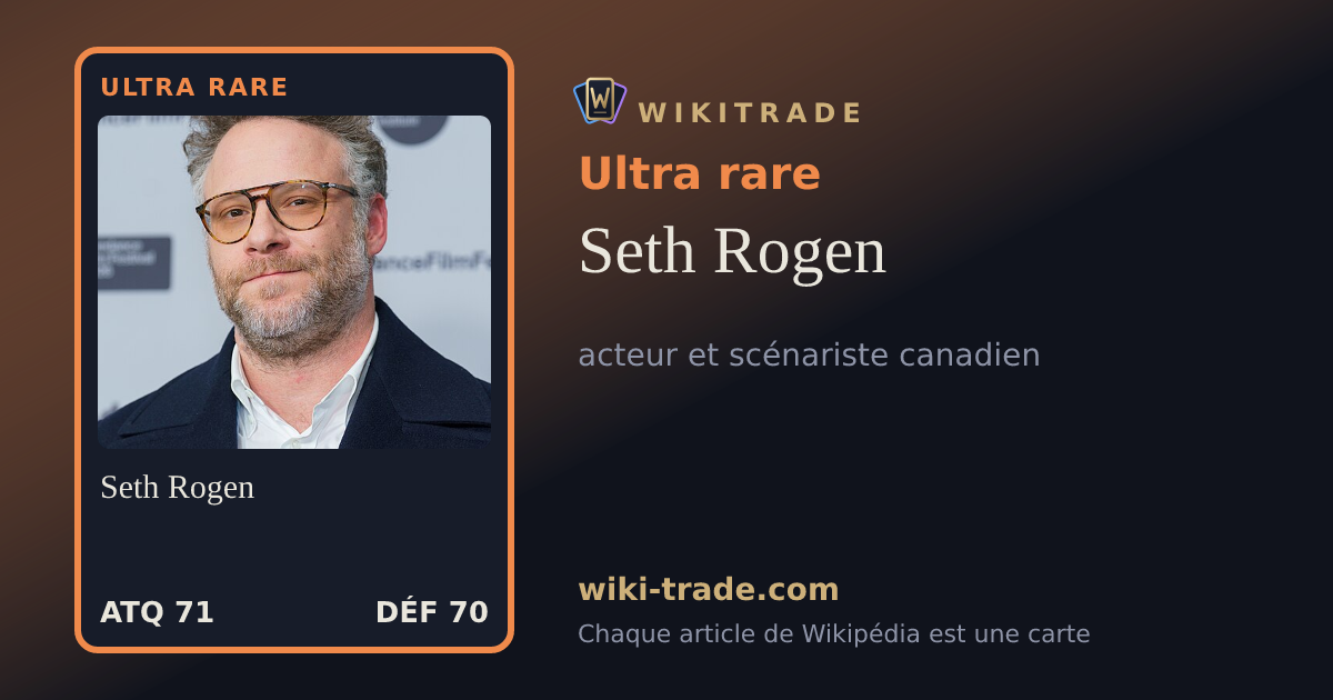 Seth Rogen — carte Ultra rare