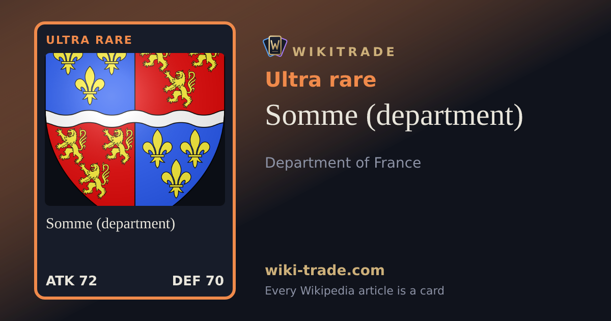 Somme (department) — Ultra rare card