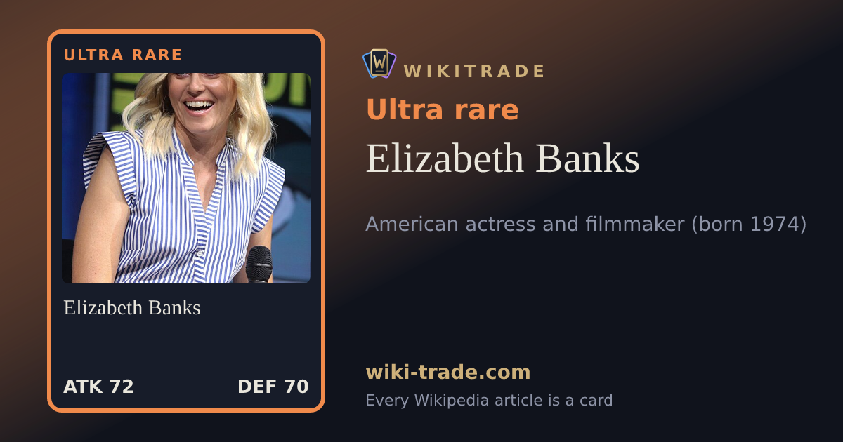 Elizabeth Banks — Ultra rare card