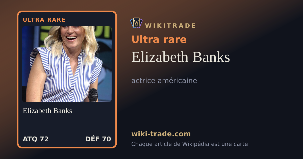 Elizabeth Banks — carte Ultra rare