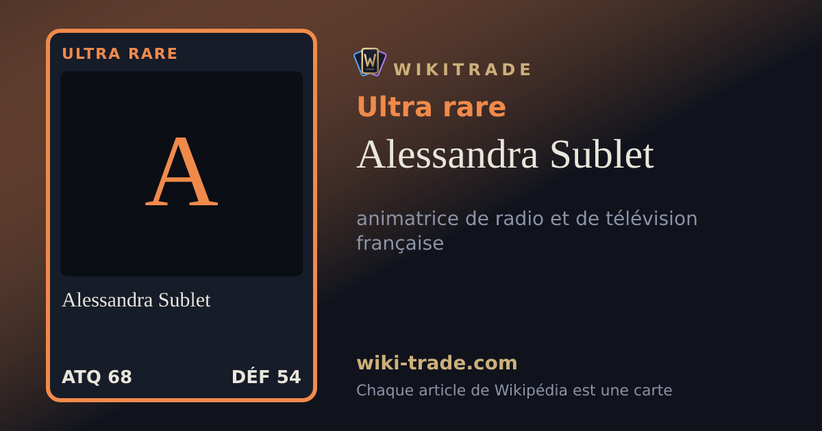 Alessandra Sublet — carte Ultra rare
