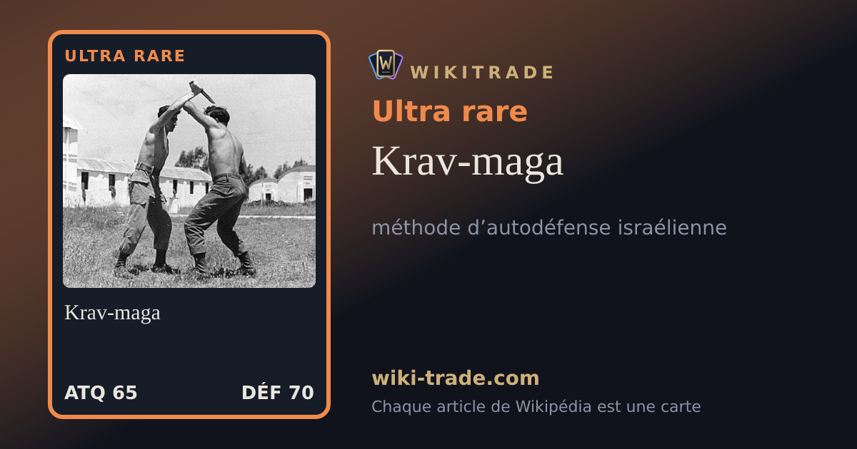 Krav-maga — carte Ultra rare