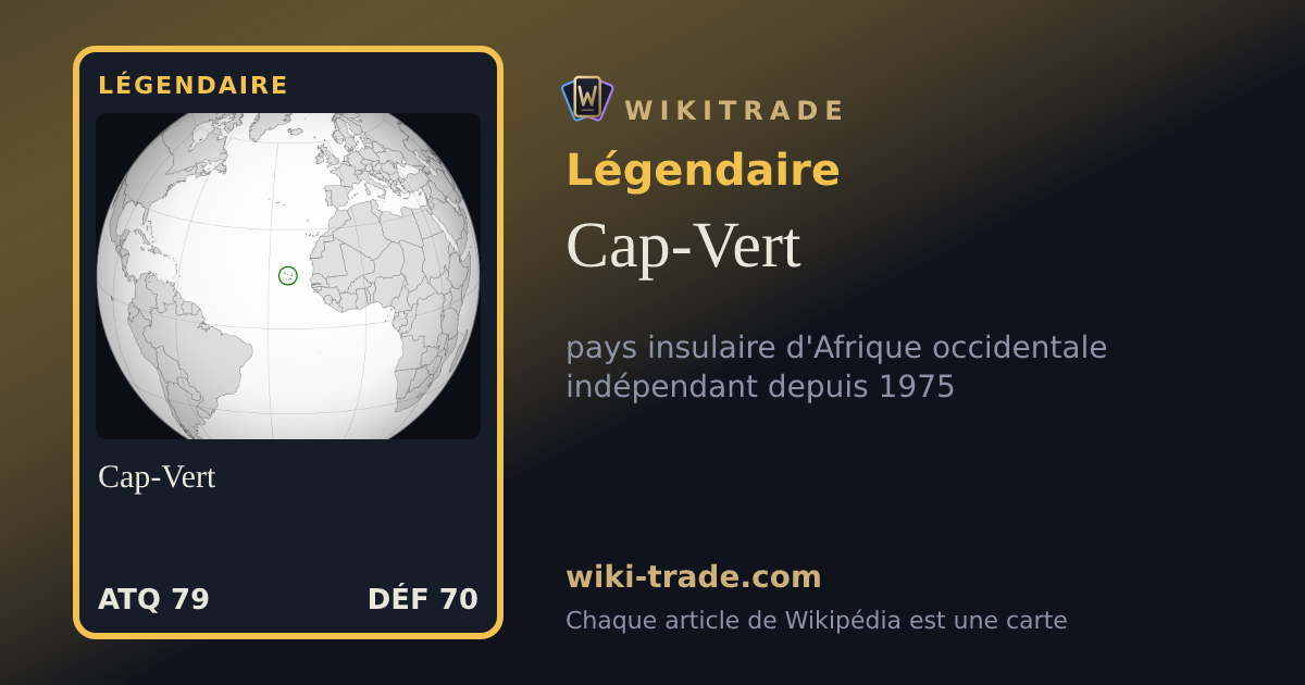 Cap-Vert — carte Légendaire