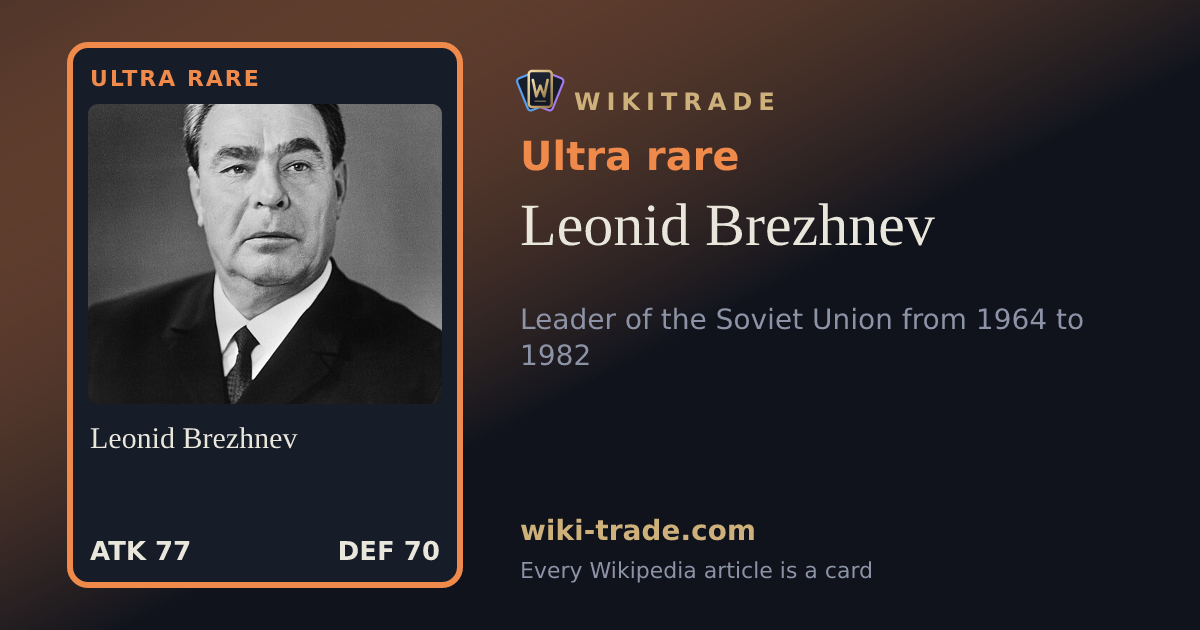 Leonid Brezhnev — Ultra rare card