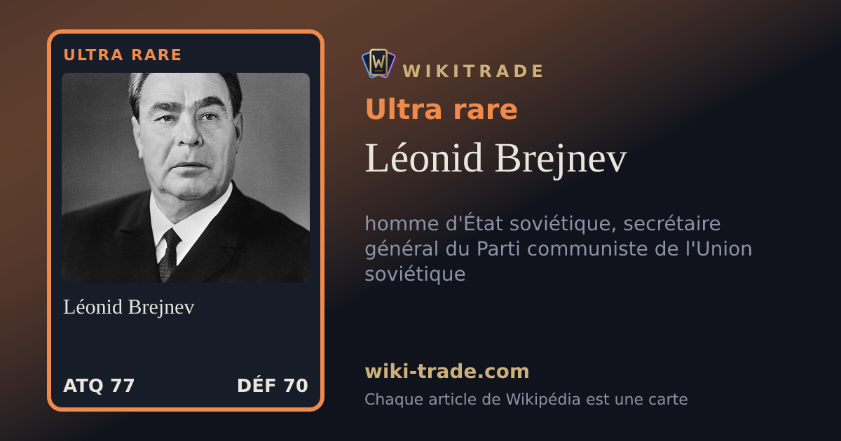 Léonid Brejnev — carte Ultra rare