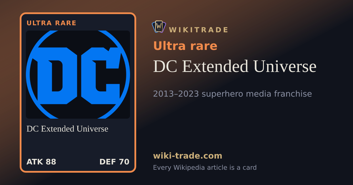 DC Extended Universe — Ultra rare card