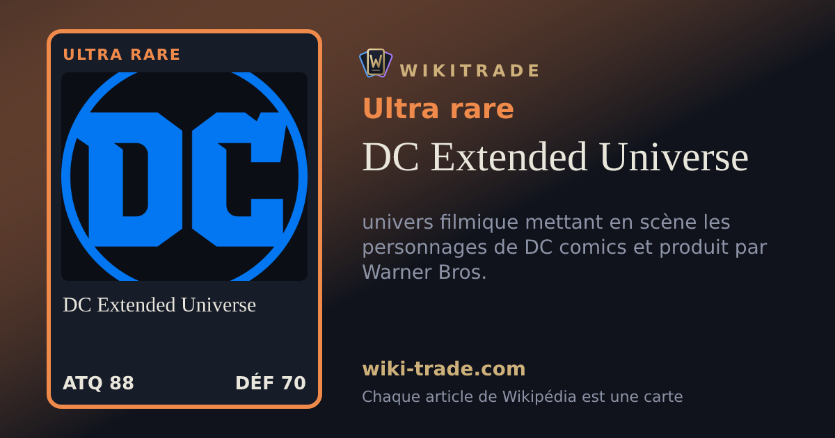 DC Extended Universe — carte Ultra rare