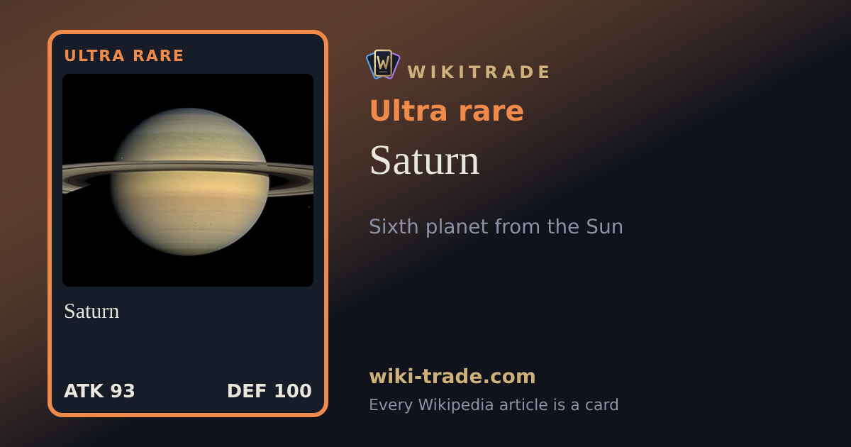 Saturn — Ultra rare card