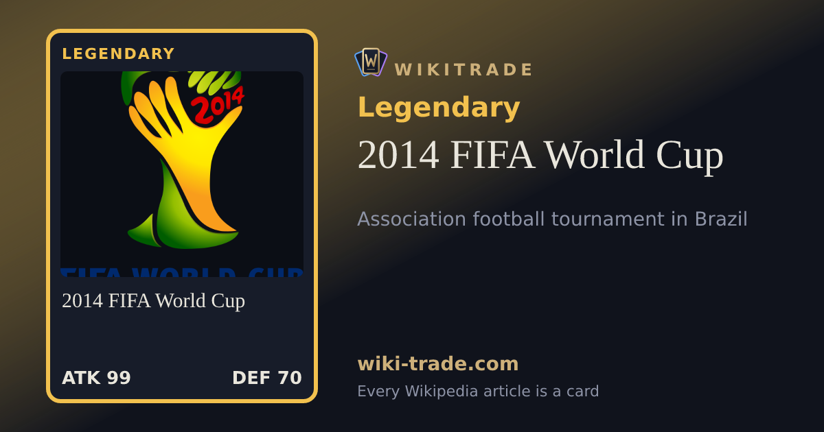 2014 FIFA World Cup — Legendary card