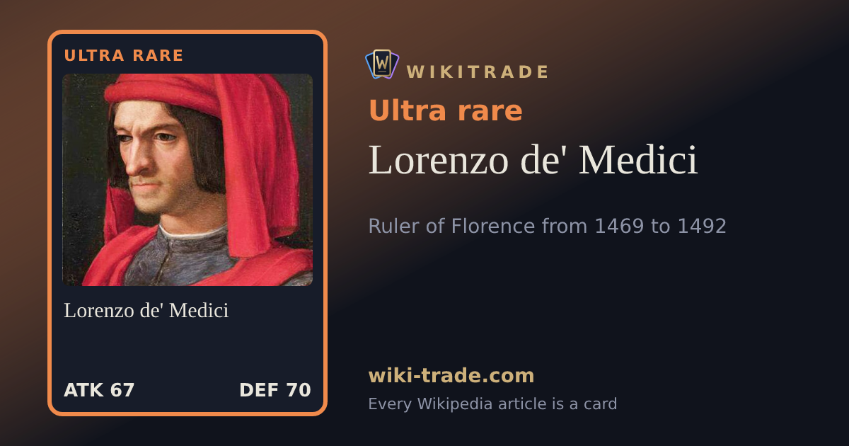 Lorenzo de' Medici — Ultra rare card
