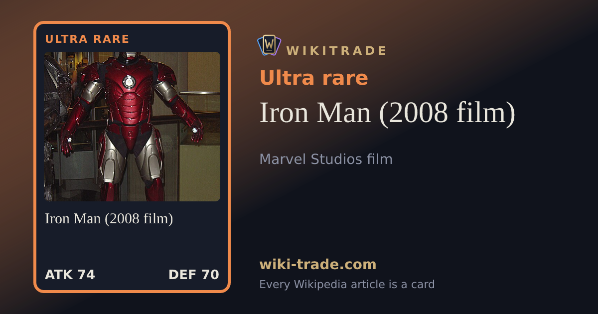 Iron Man (2008 film) — Ultra rare card