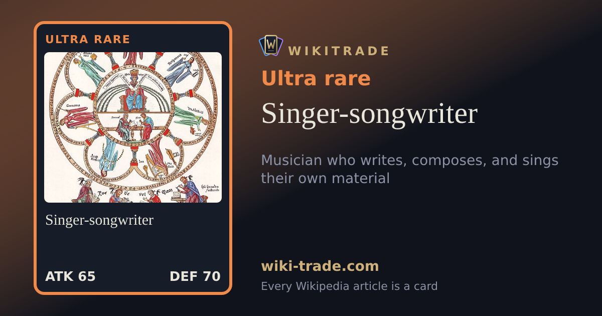 Singer-songwriter — Ultra rare card