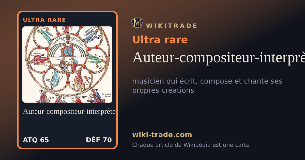 Auteur-compositeur-interprète — carte Ultra rare