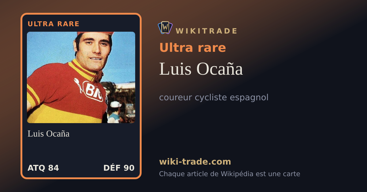 Luis Ocaña — carte Ultra rare
