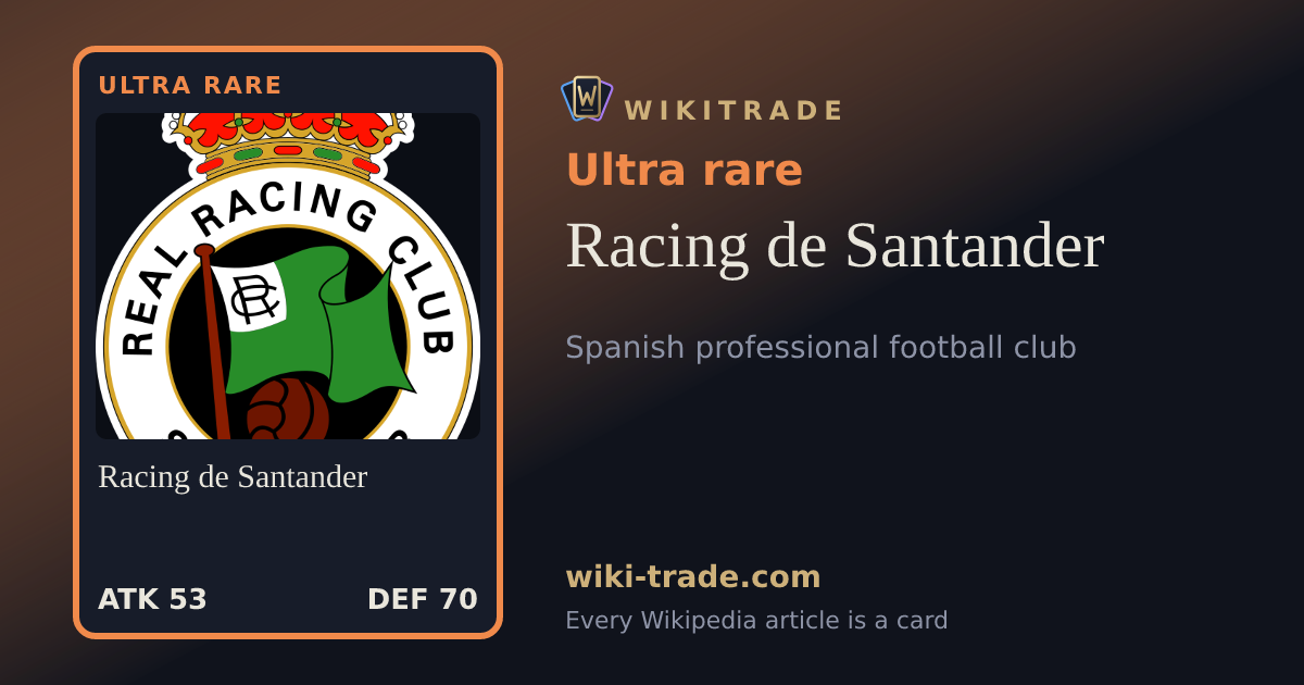 Racing de Santander — Ultra rare card