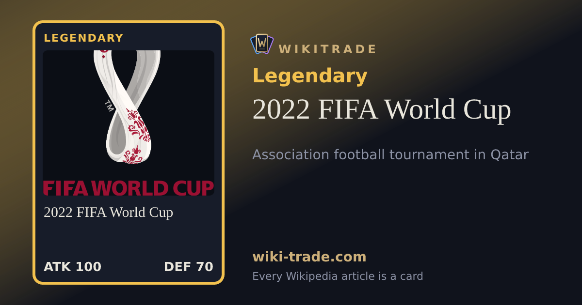 2022 FIFA World Cup — Legendary card